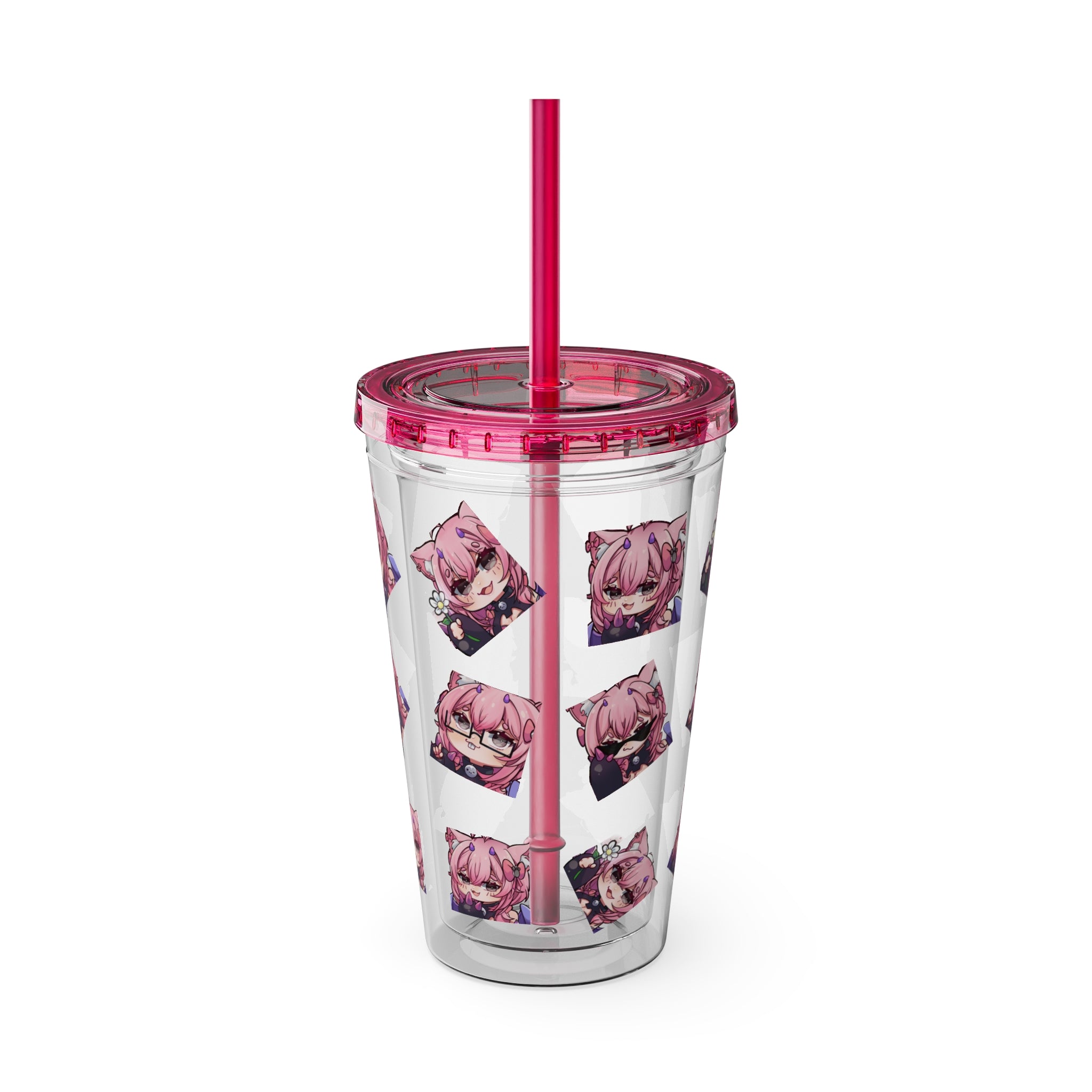 KatDragonz Emote Acrylic Tumbler