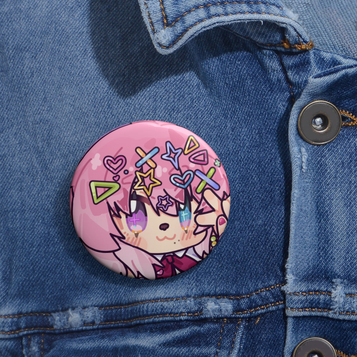 Miaocchi "Say Peace" Pin Button