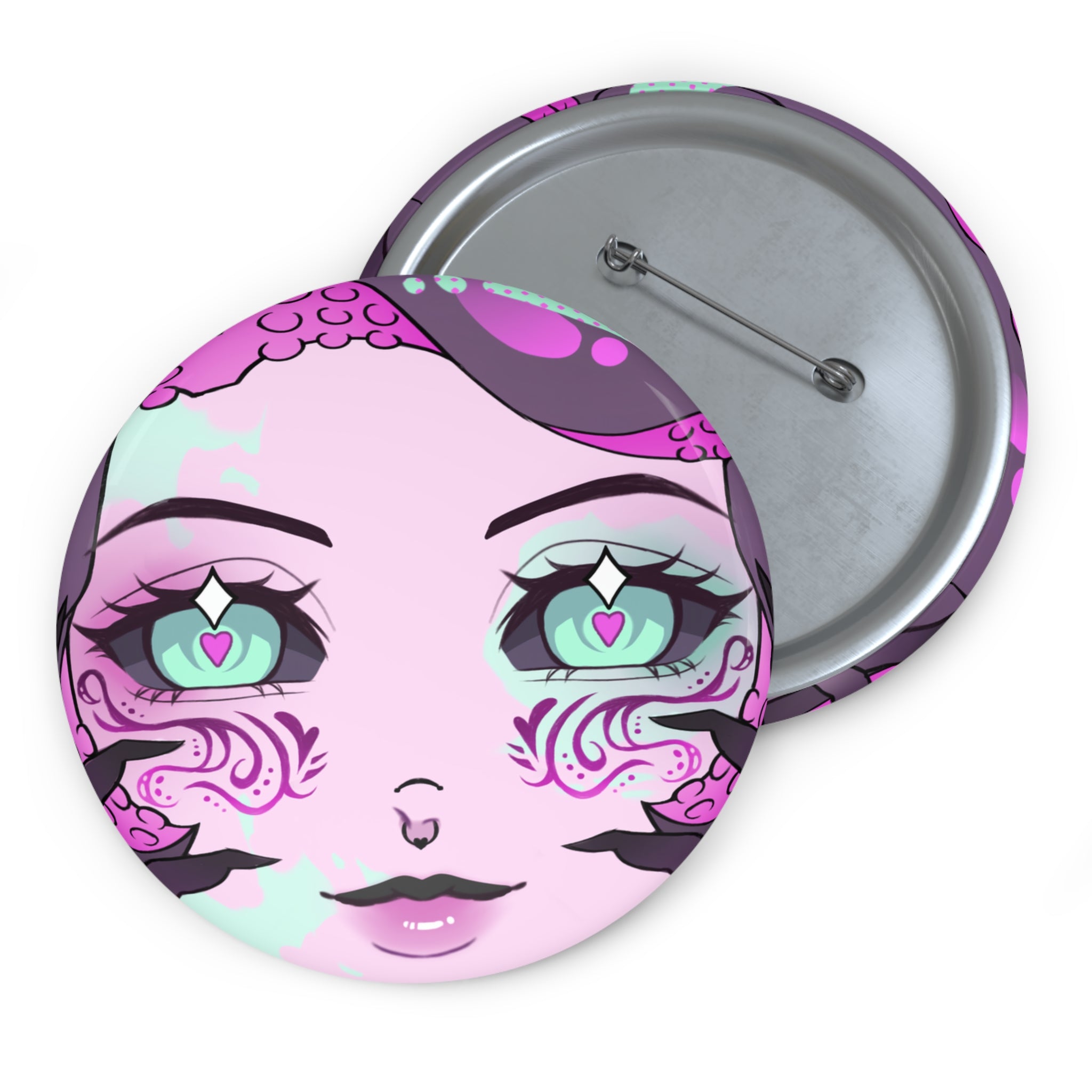 EnbyTTV "Pastel Hex" Pin Button