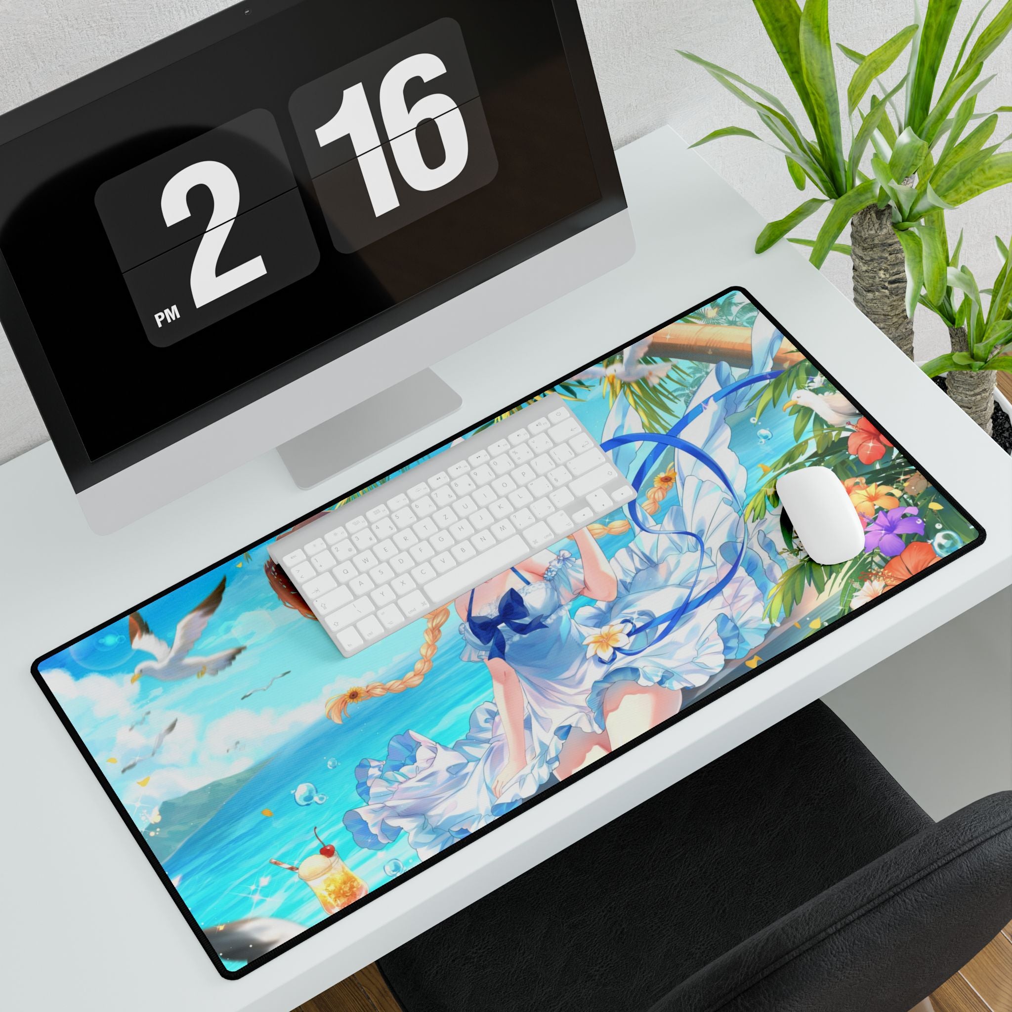 Momo Morning Beach Trip Deskmat