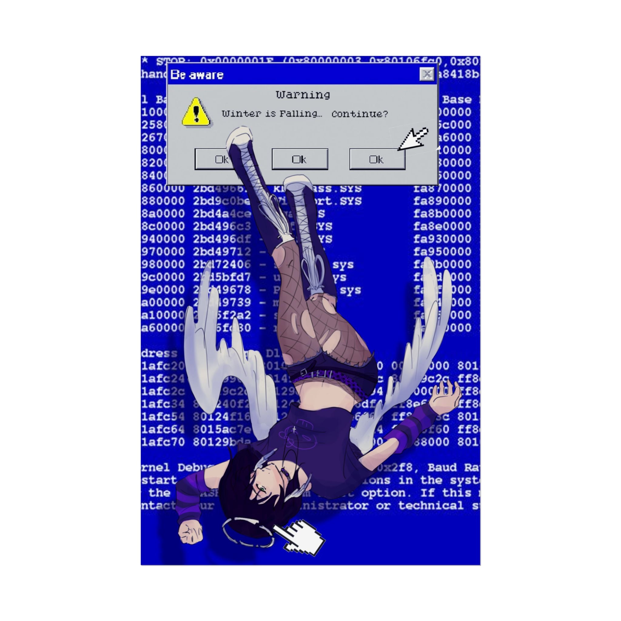 winteris2tired "winteris404'd" Poster