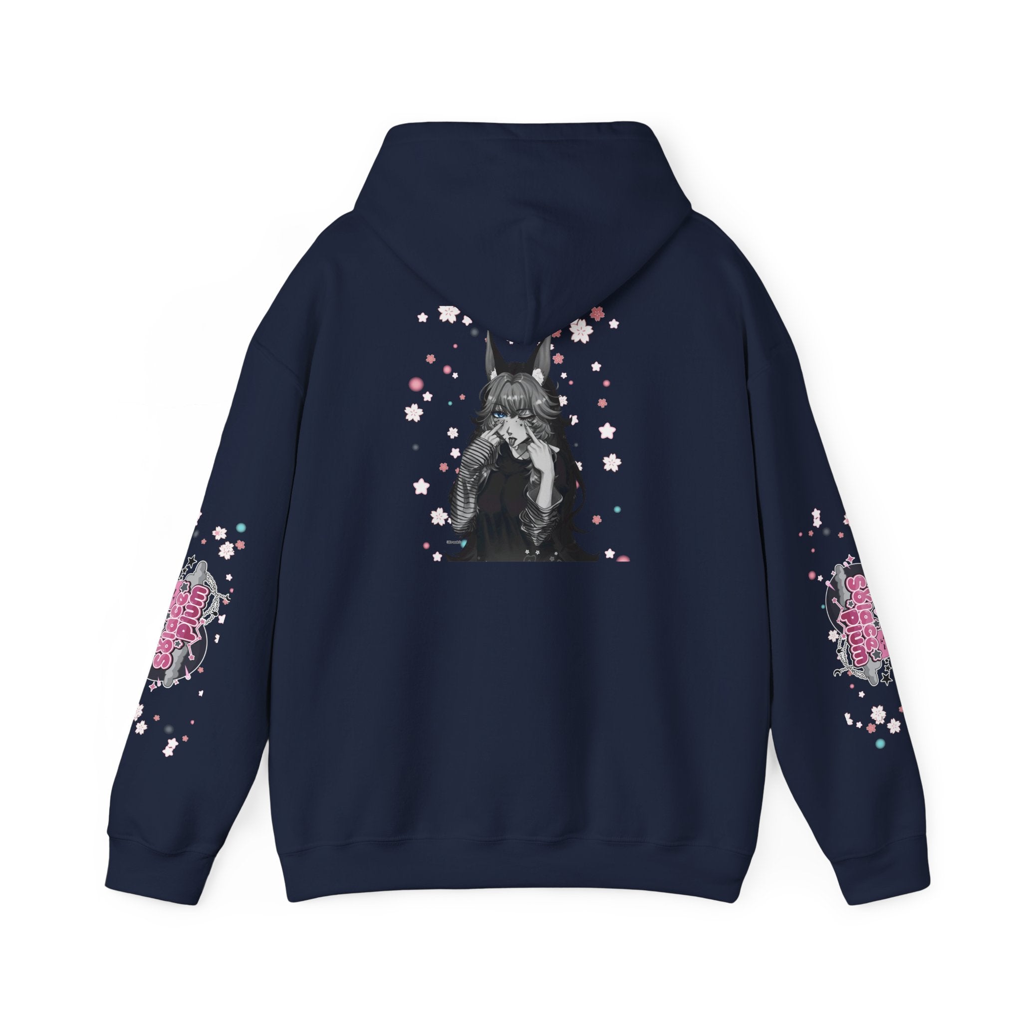 Solace Plum BW "Blep" Designer Hoodie