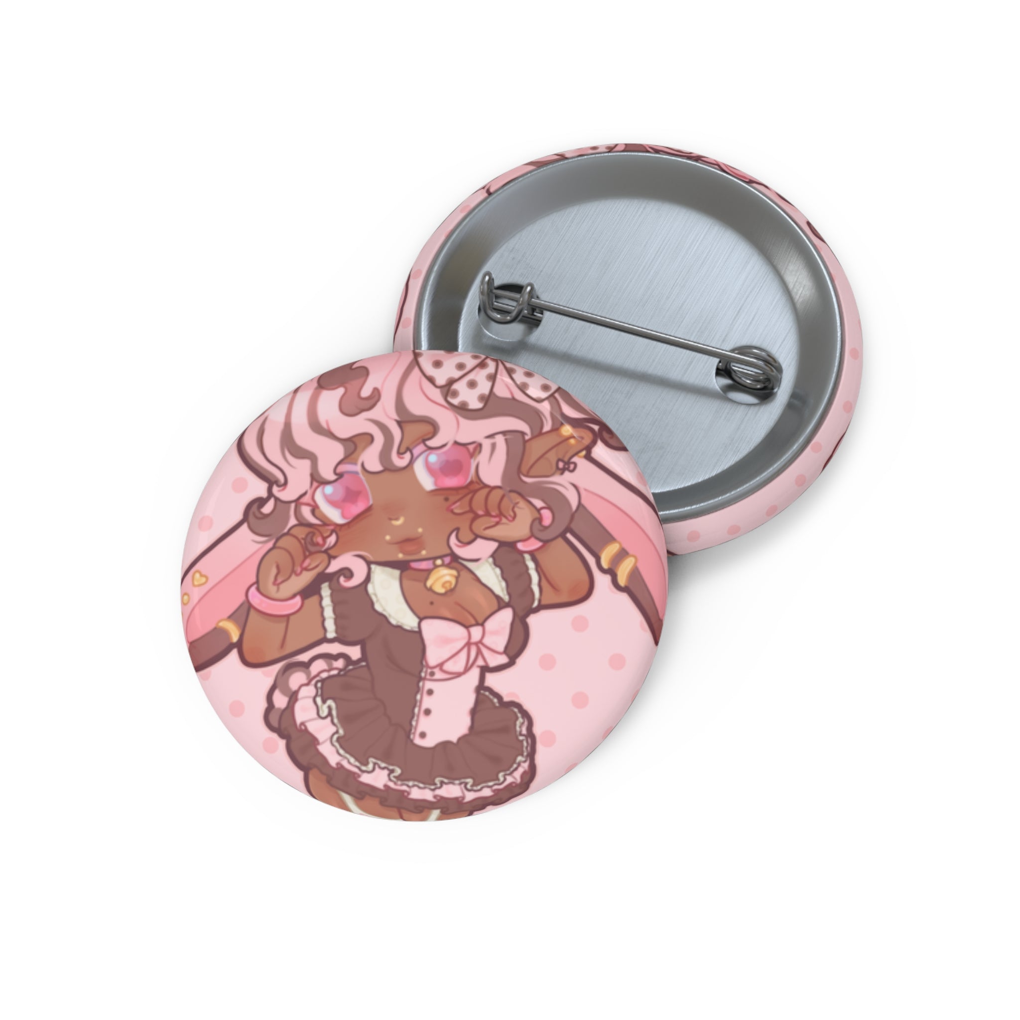LIMITED Caramel "Chibi Maid" Pin Button