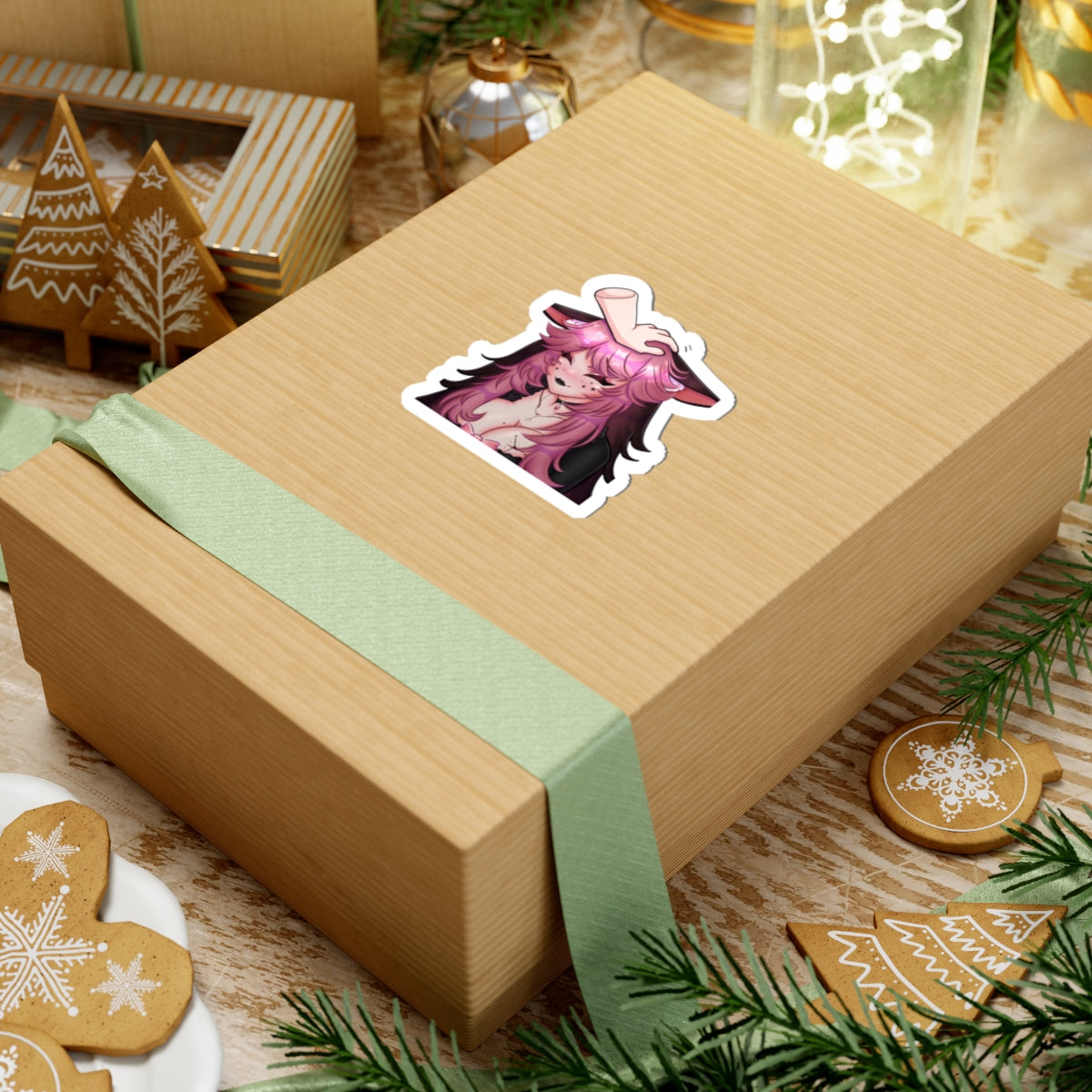 Solace Plum "Headpat" Sticker
