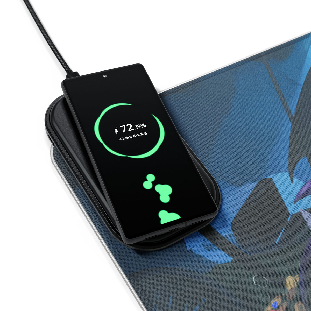 MajoraDragoon LED XL Deskmat w/ Wireless Charging