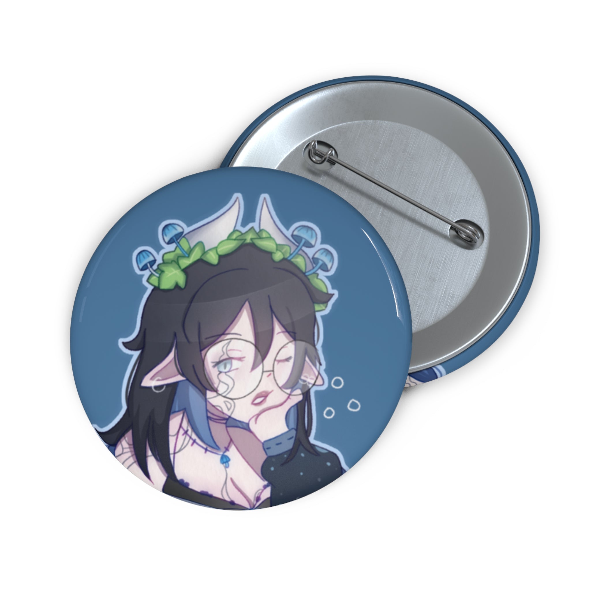 Mycena Xanh "As If" Button Pin