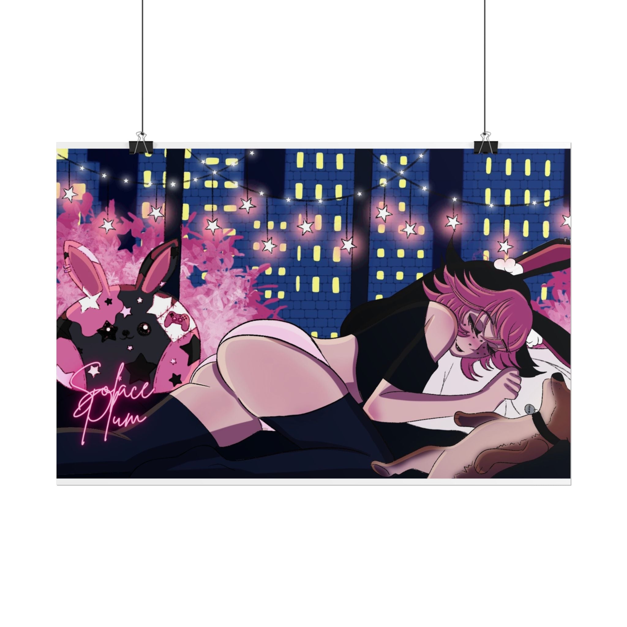 Solace Plum Sleeping Poster