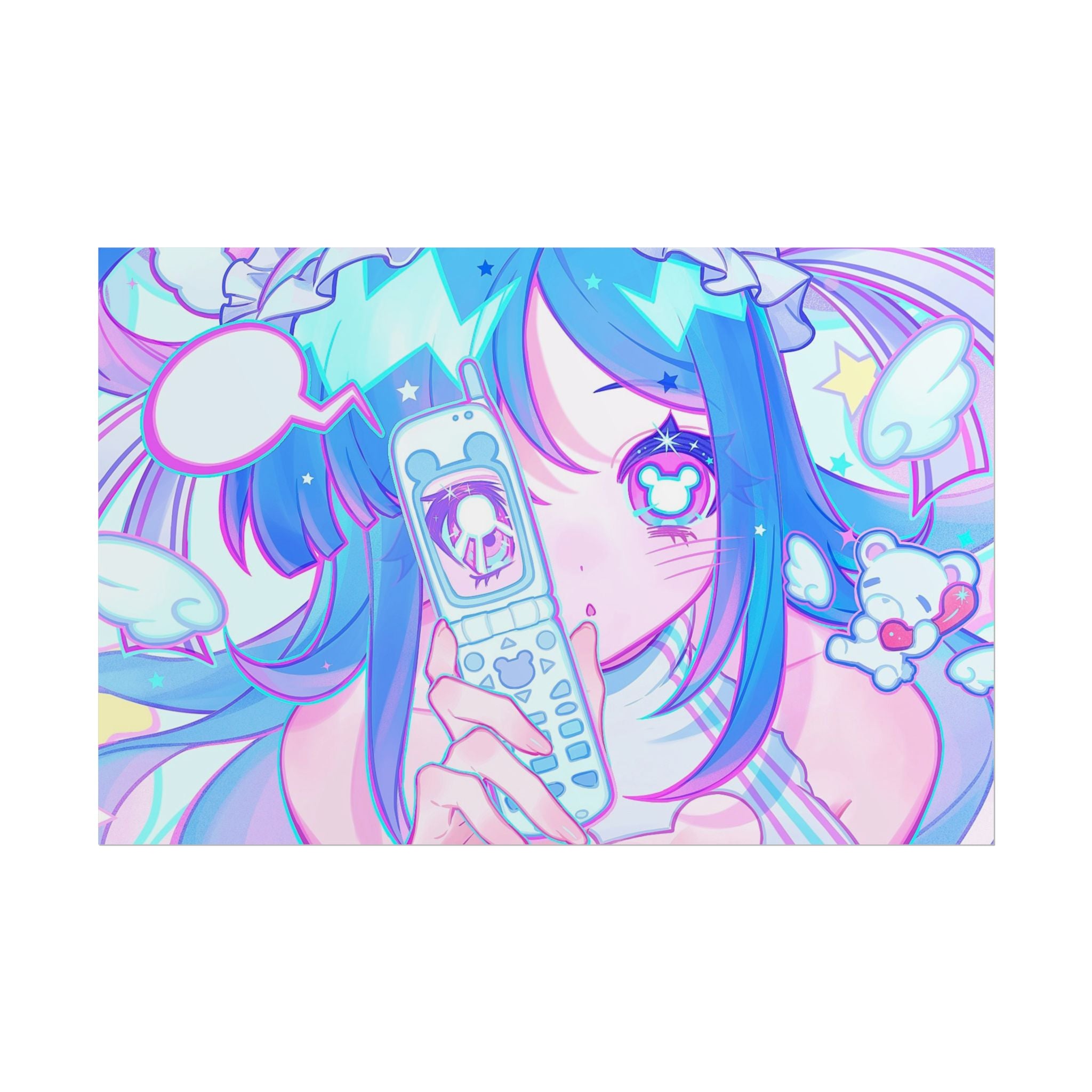 bearwithchloee "Cellphone Glance" Poster