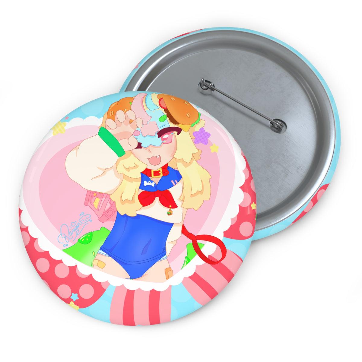 wanwanburgerVT Pin Buttons