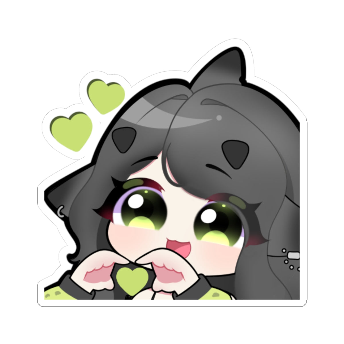 Millie Hearts Sticker