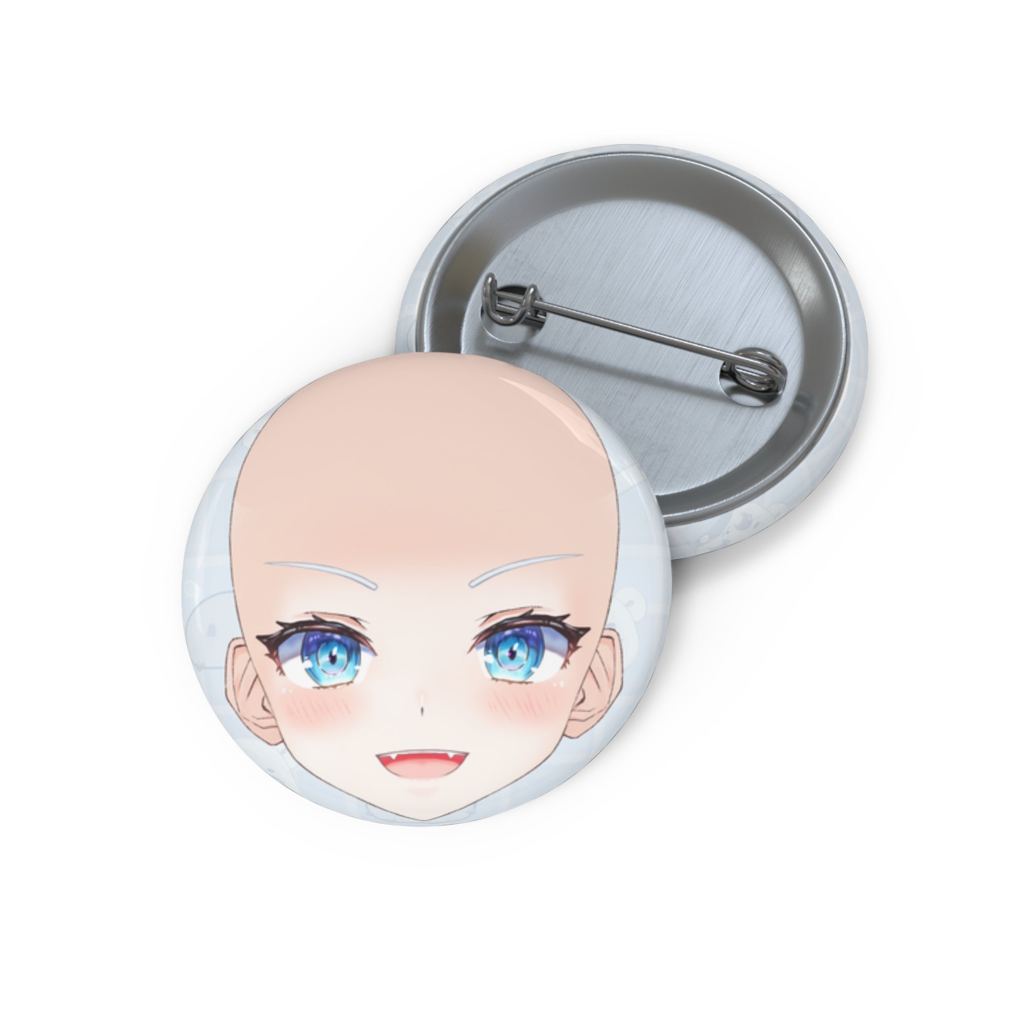 hi2chan "Bald" Button Pin