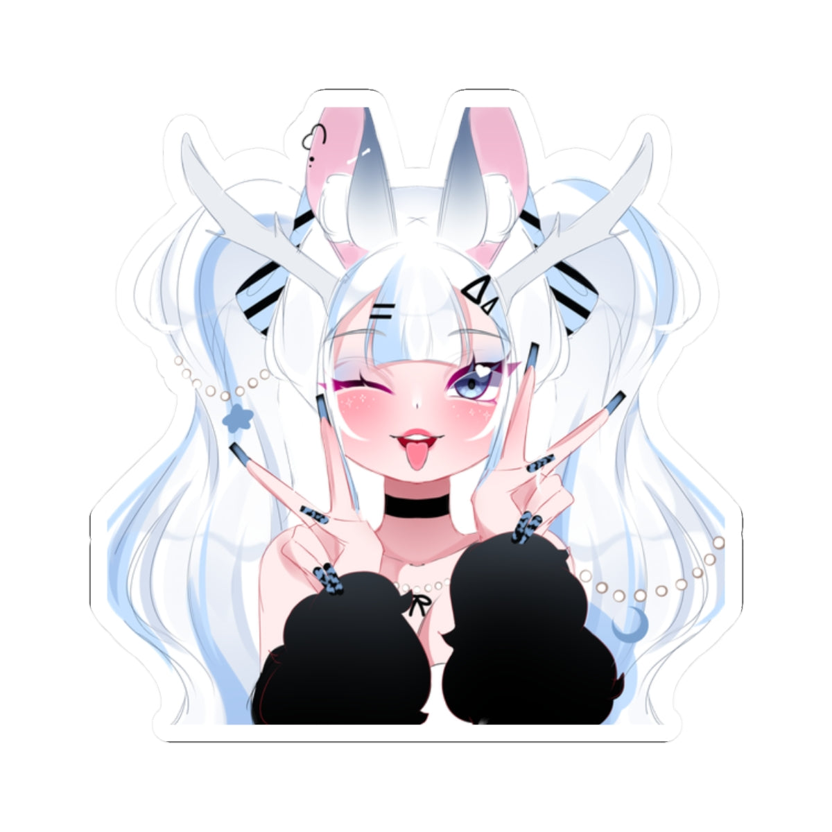 bunny.png "Peace" Sticker