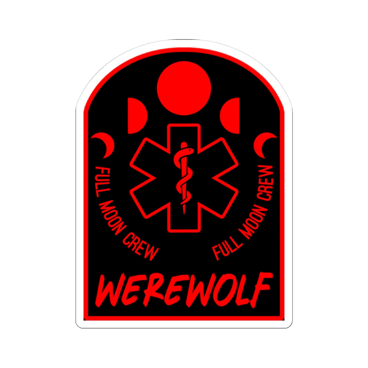 LunarLycanthrope "Werewolf Emblem" Sticker
