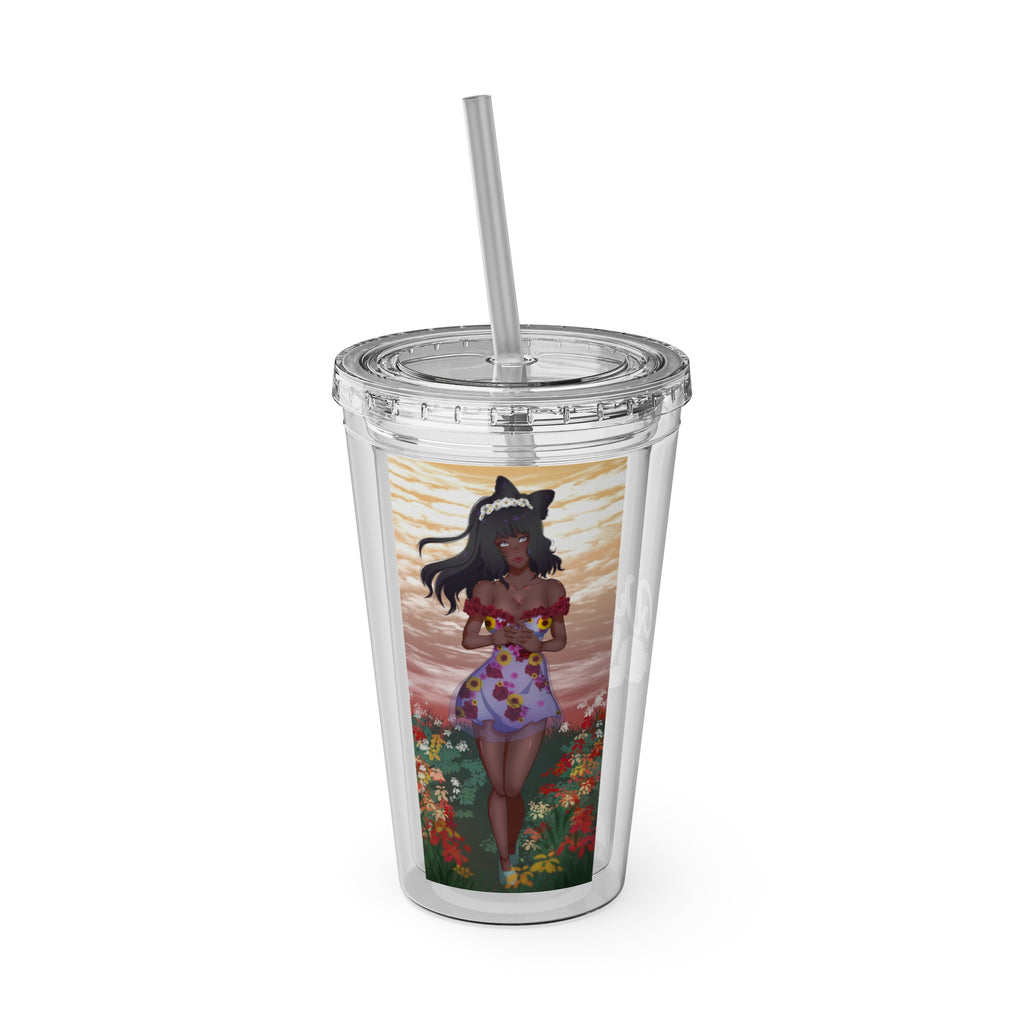 Vinnia Valentine "Rose Garden" Acrylic Tumbler