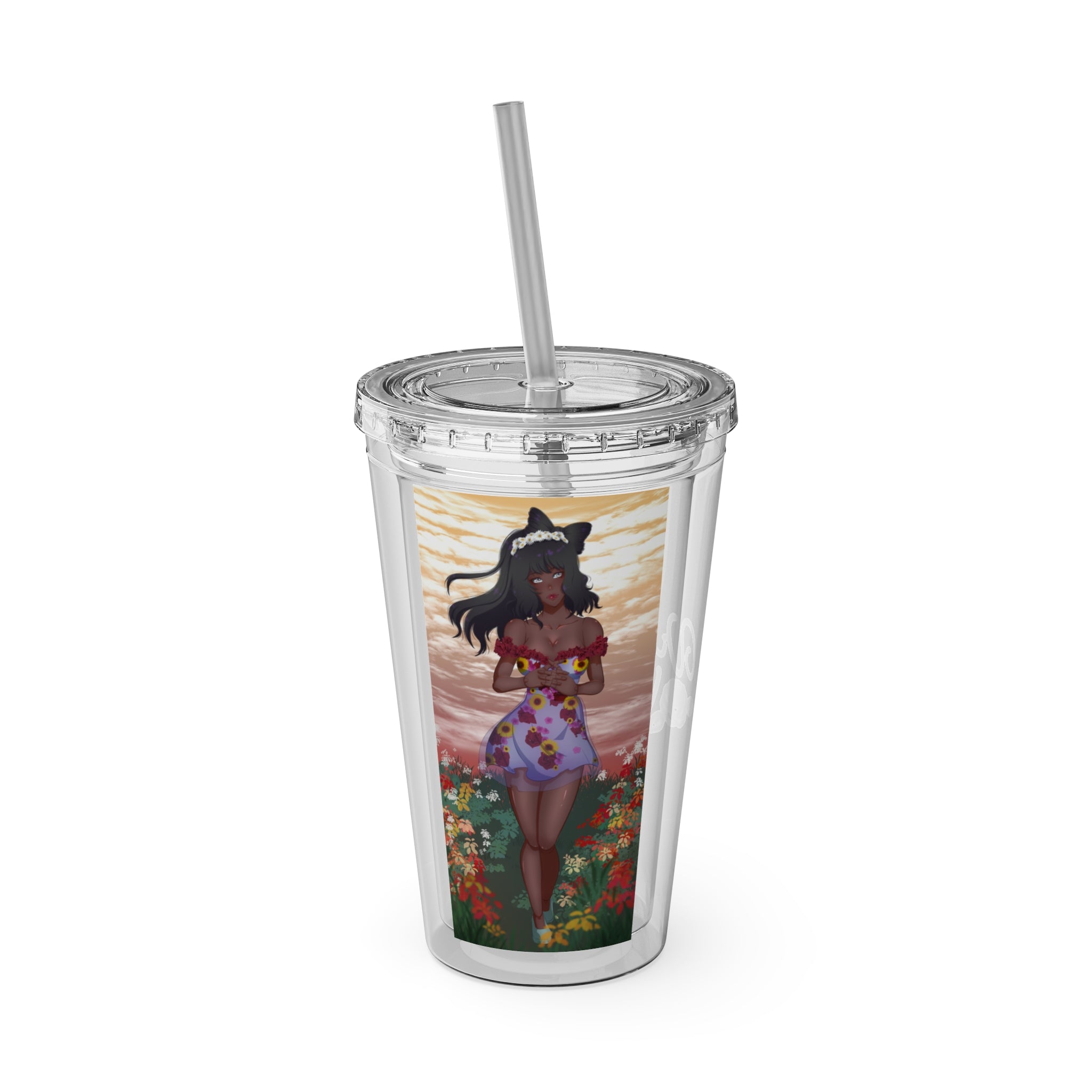 Vinnia Valentine "Rose Garden" Acrylic Tumbler