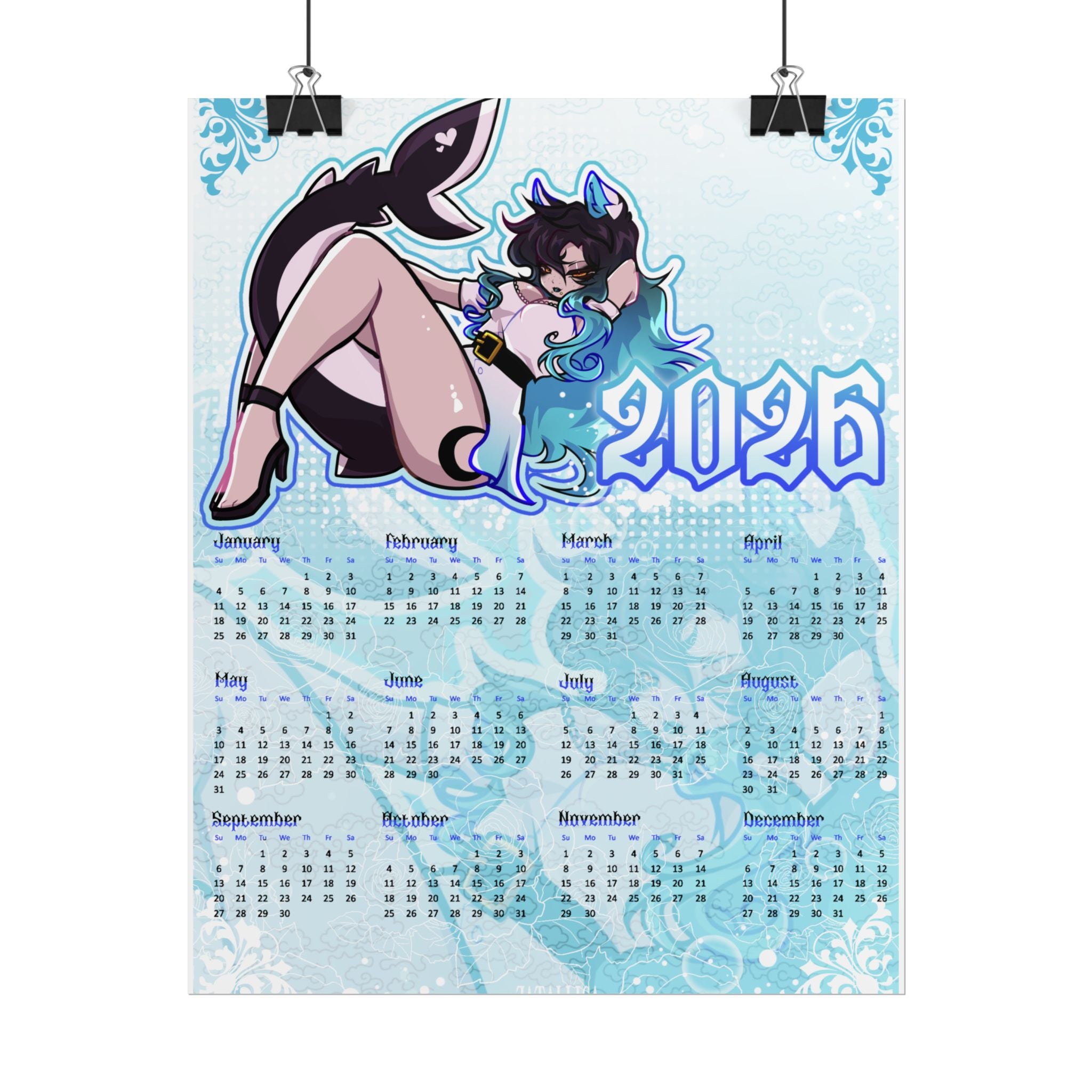 Sereana 2026 Calendar Print