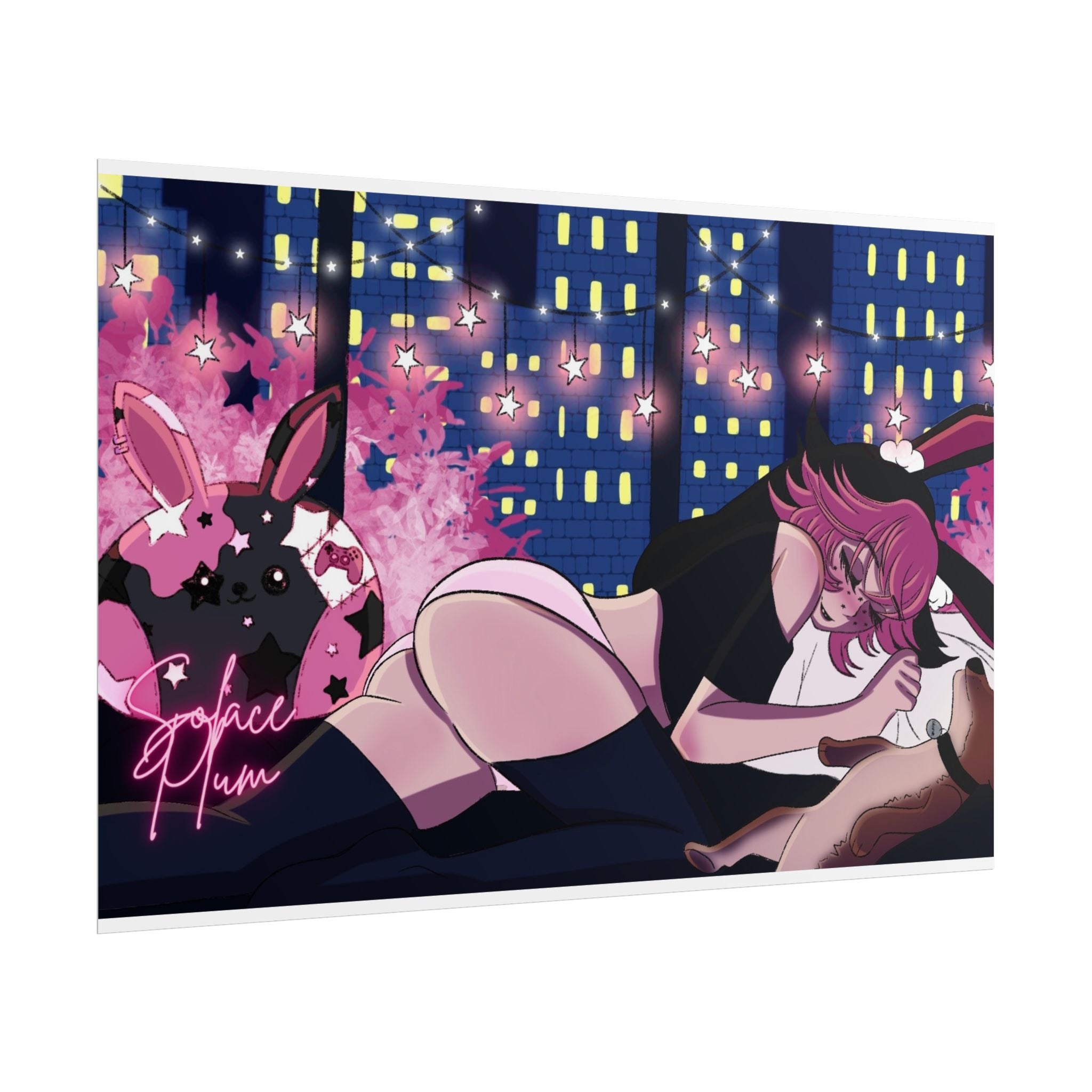 Solace Plum Sleeping Poster