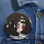 Renée Lysobore "Nervous" Button Pin