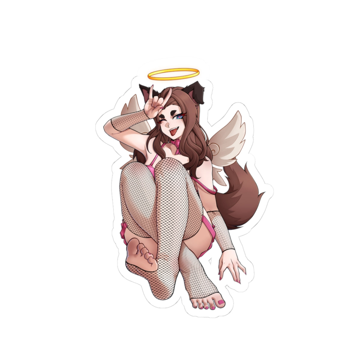 kittentay "Rock Out" Sticker