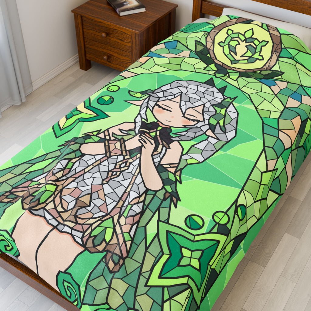 Nahida Plush Throw Blanket