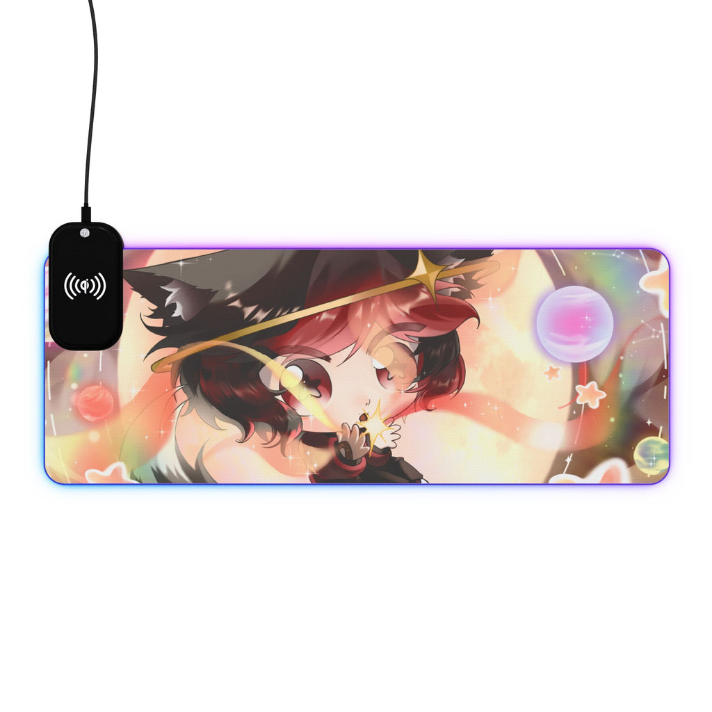 LuneRhythm "Chibi Spark" LED XL Deskmat w/ Wireless Charging