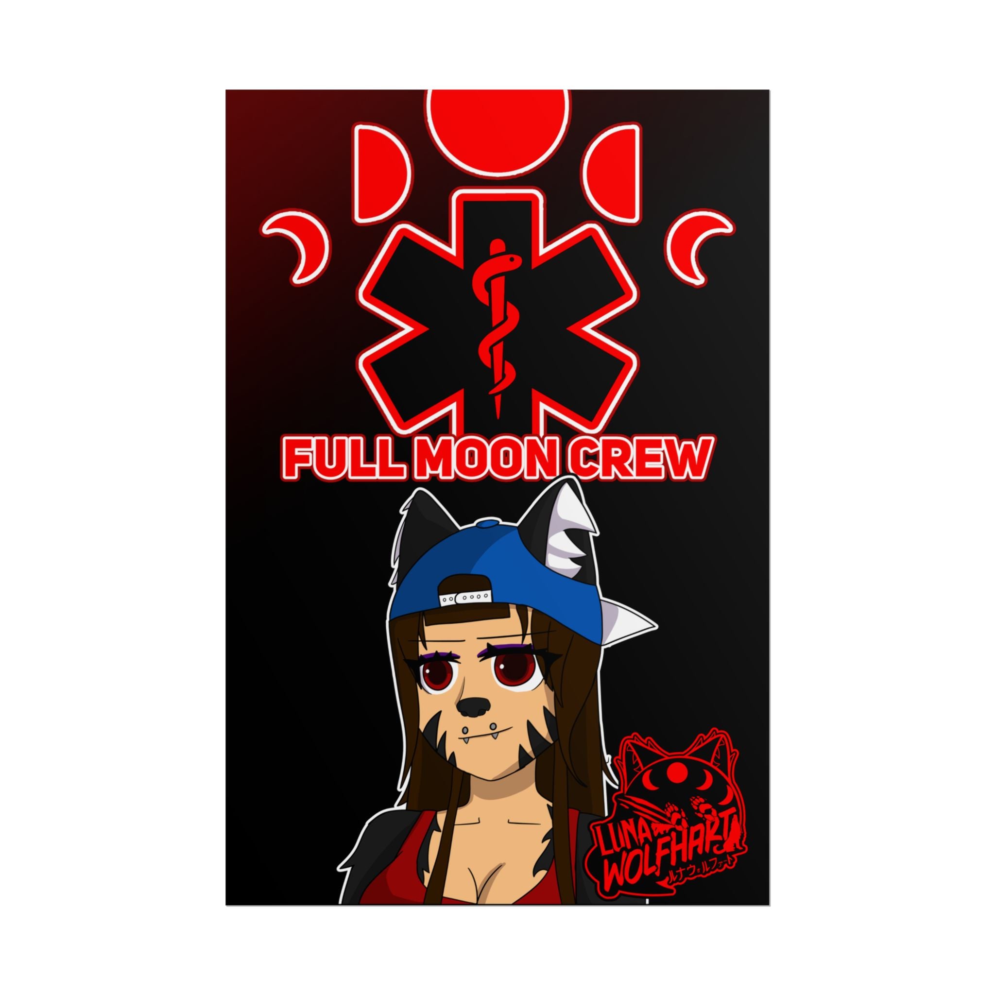 LunarLycanthrope "Full Moon Crew" Poster