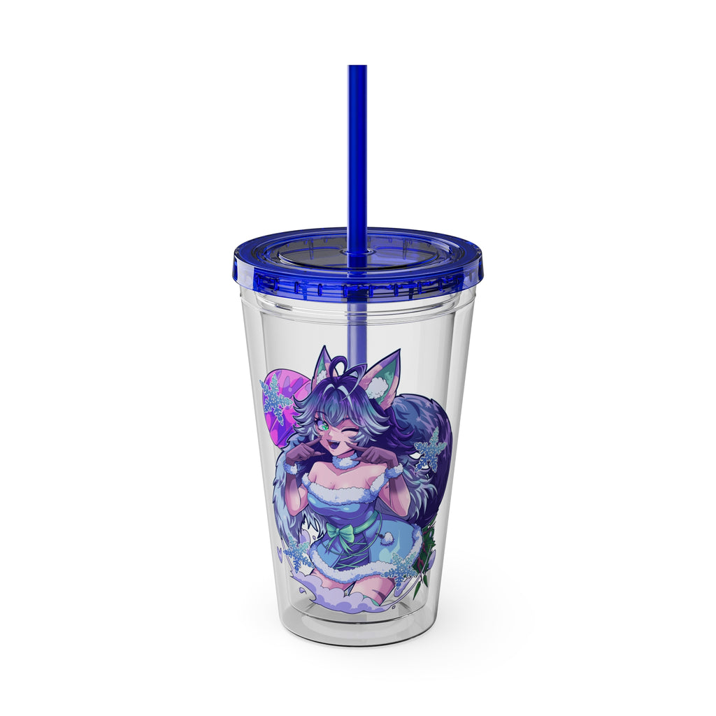 Honeybumz "Winter's Favorite Troublemaker" Acrylic Tumbler - KatDragonz