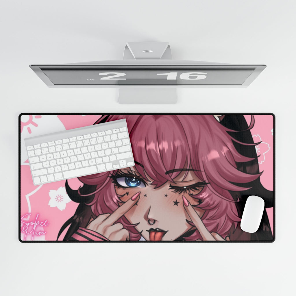 Solace Plum "Blep" XL Plus Deskmat