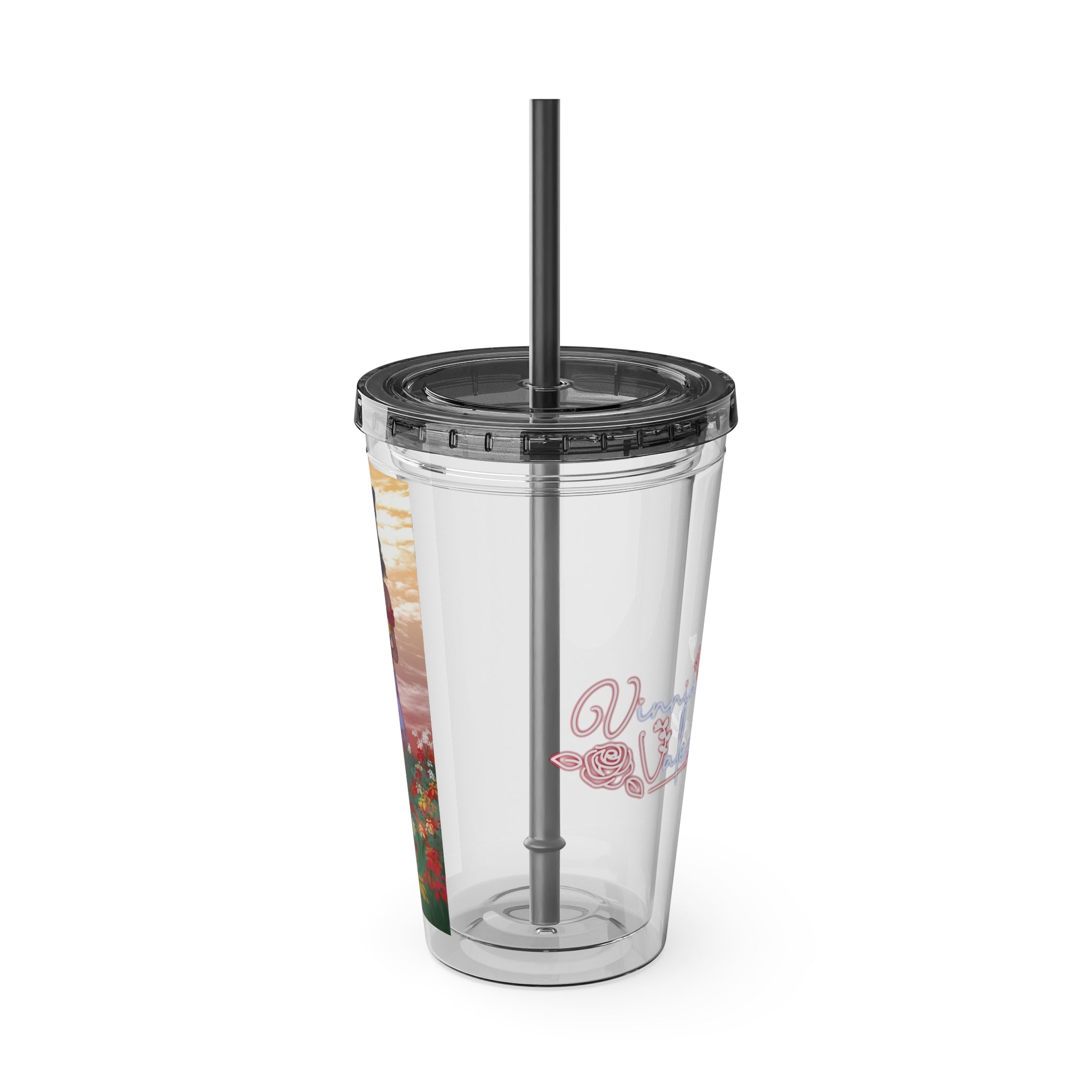 Vinnia Valentine "Rose Garden" Acrylic Tumbler