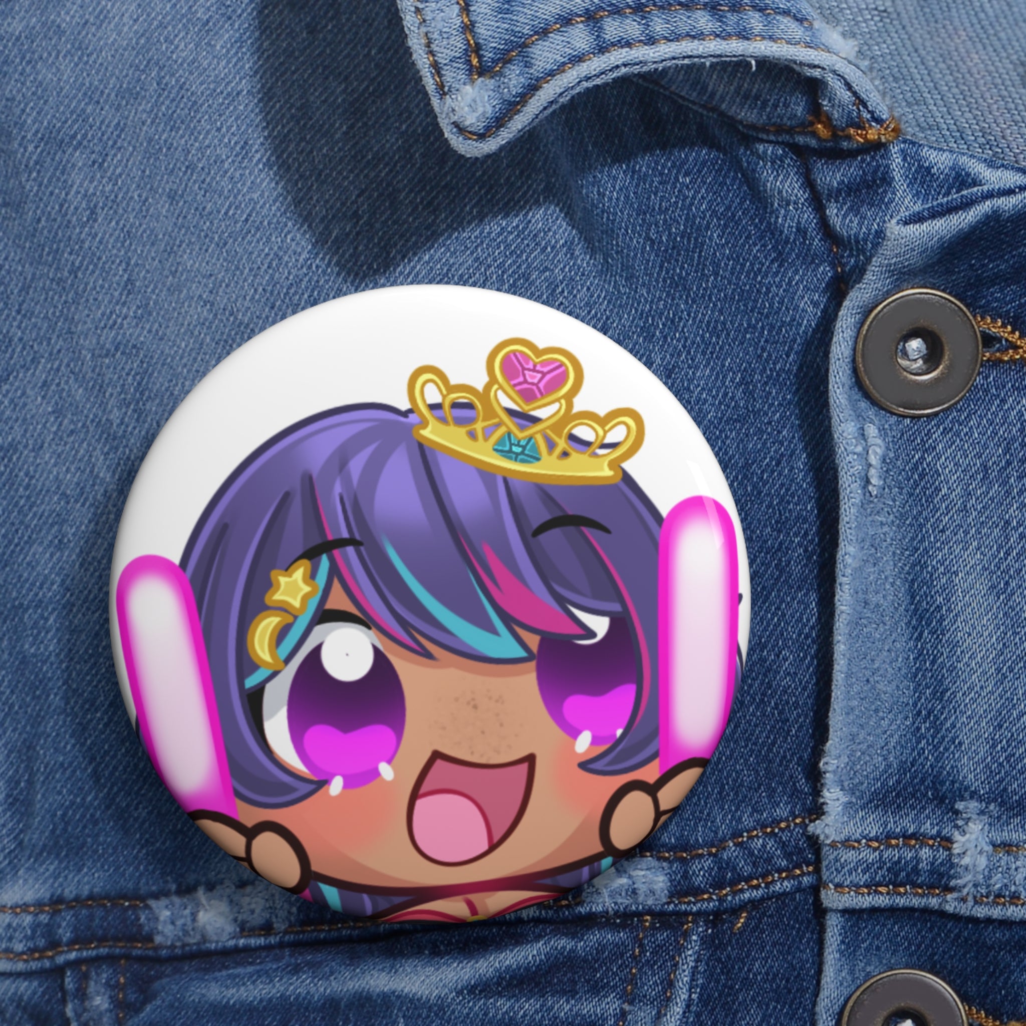 LopiLuna "Wotaegi" Button Pin