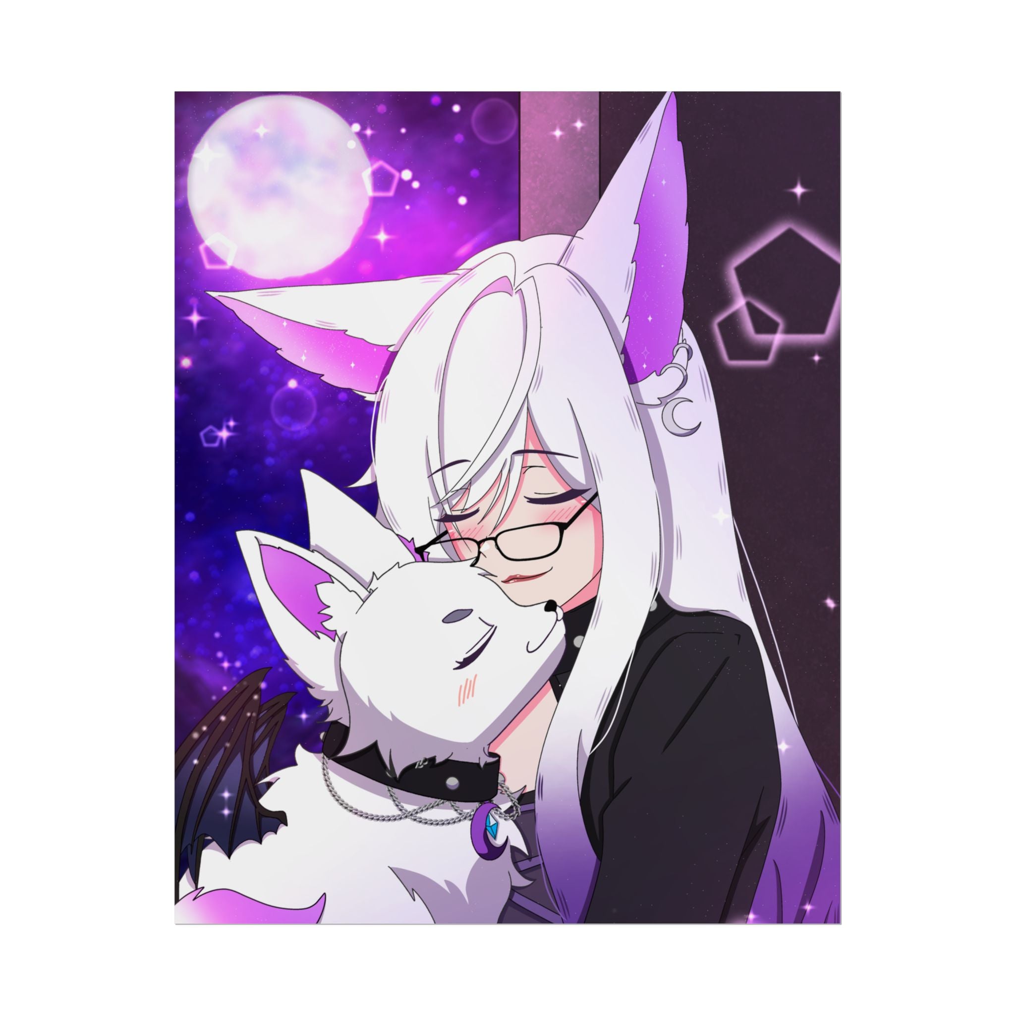 EepySpectre "Moonlit Hug" Poster