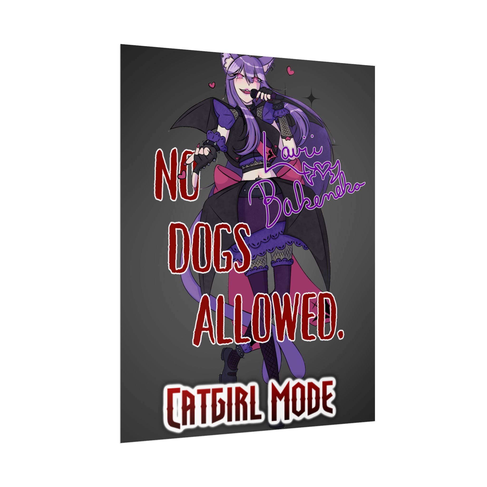 Lavii Bakeneko "No Dogs Allowed" Poster
