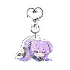 Ashdriel "Chibi Lay Down" Double-Sided Holographic Keychain