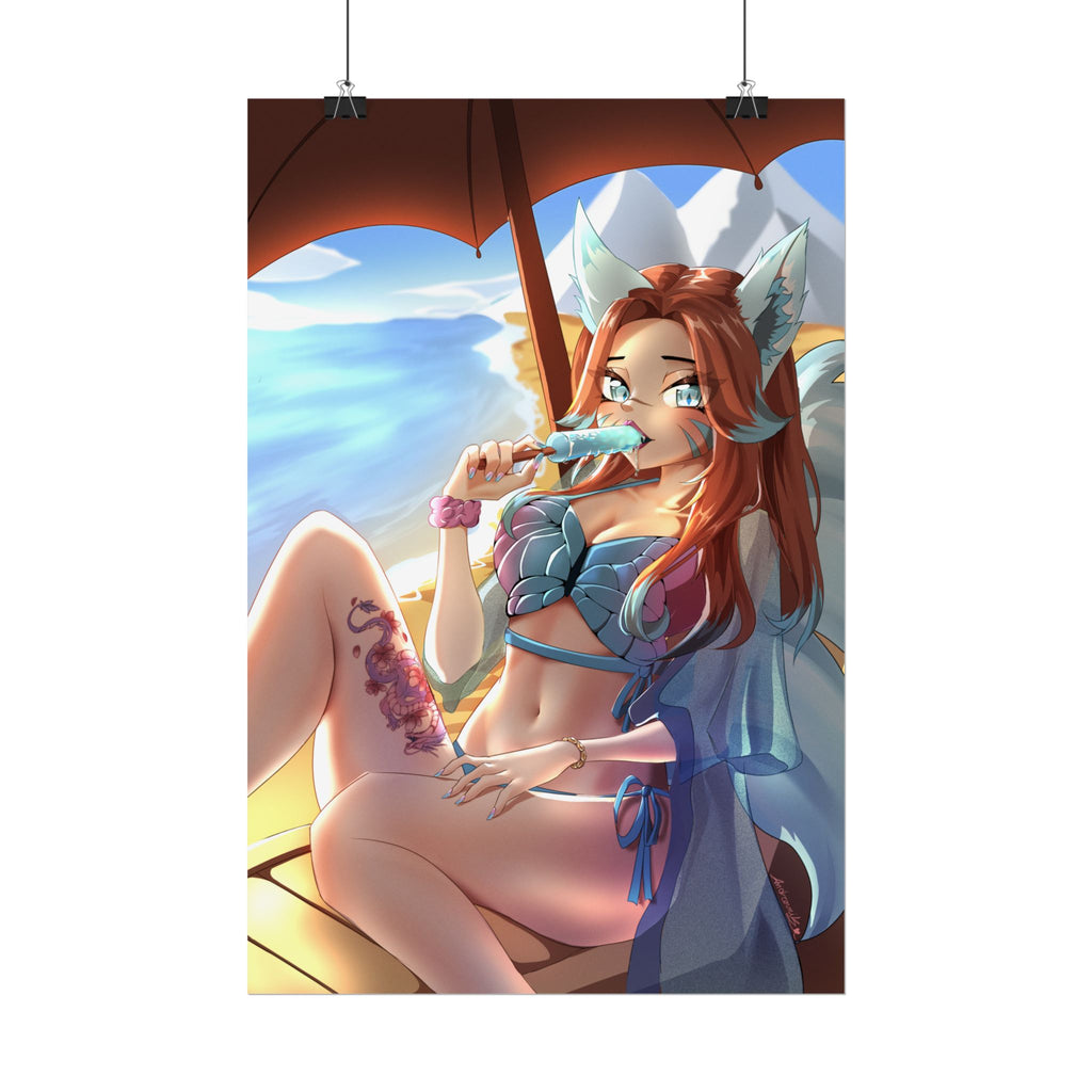 Luna Fujimaru "Seaside Vixen" Poster