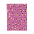 KatDragonz Pink Emote Pattern Plush Blanket