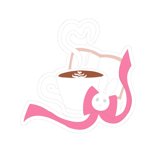 Lady Latte Cup Sticker