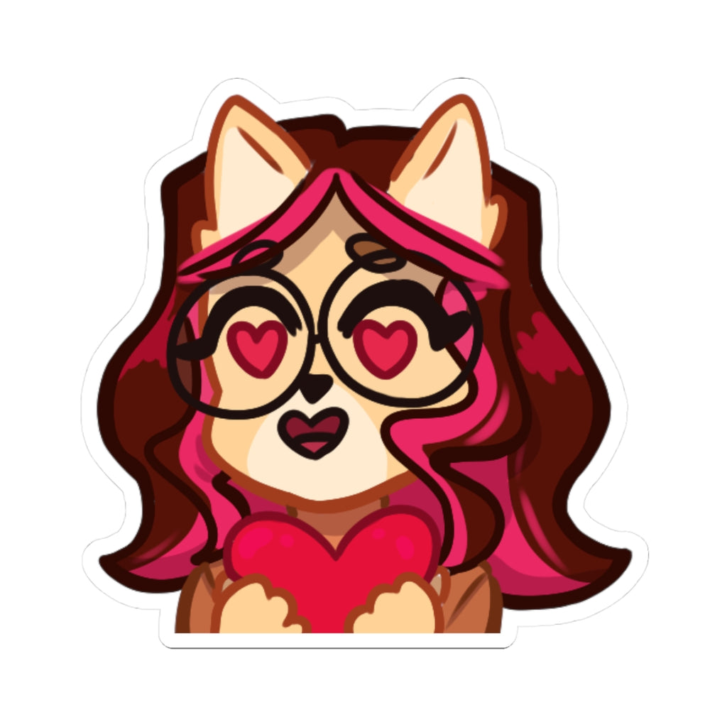 The Wise Doggo Hearts Sticker