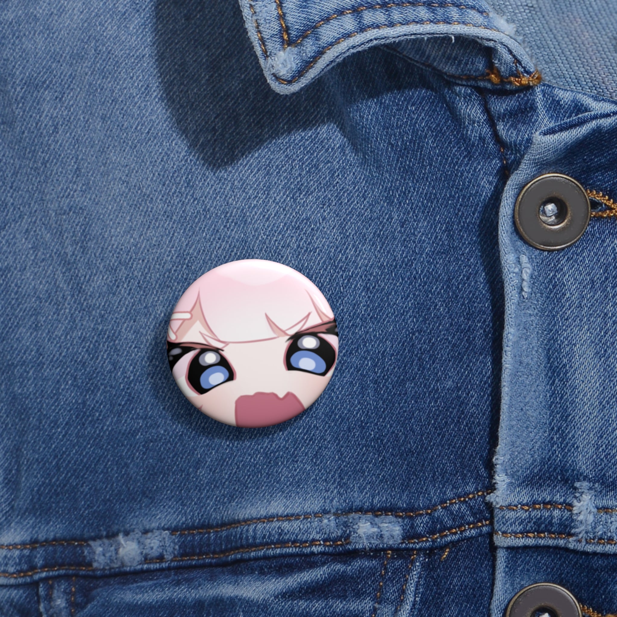 NyoomiePiyu Angry Button Pin