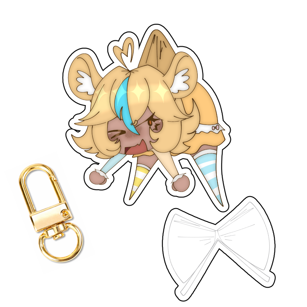 HamuDangoVT Dangling Keychain