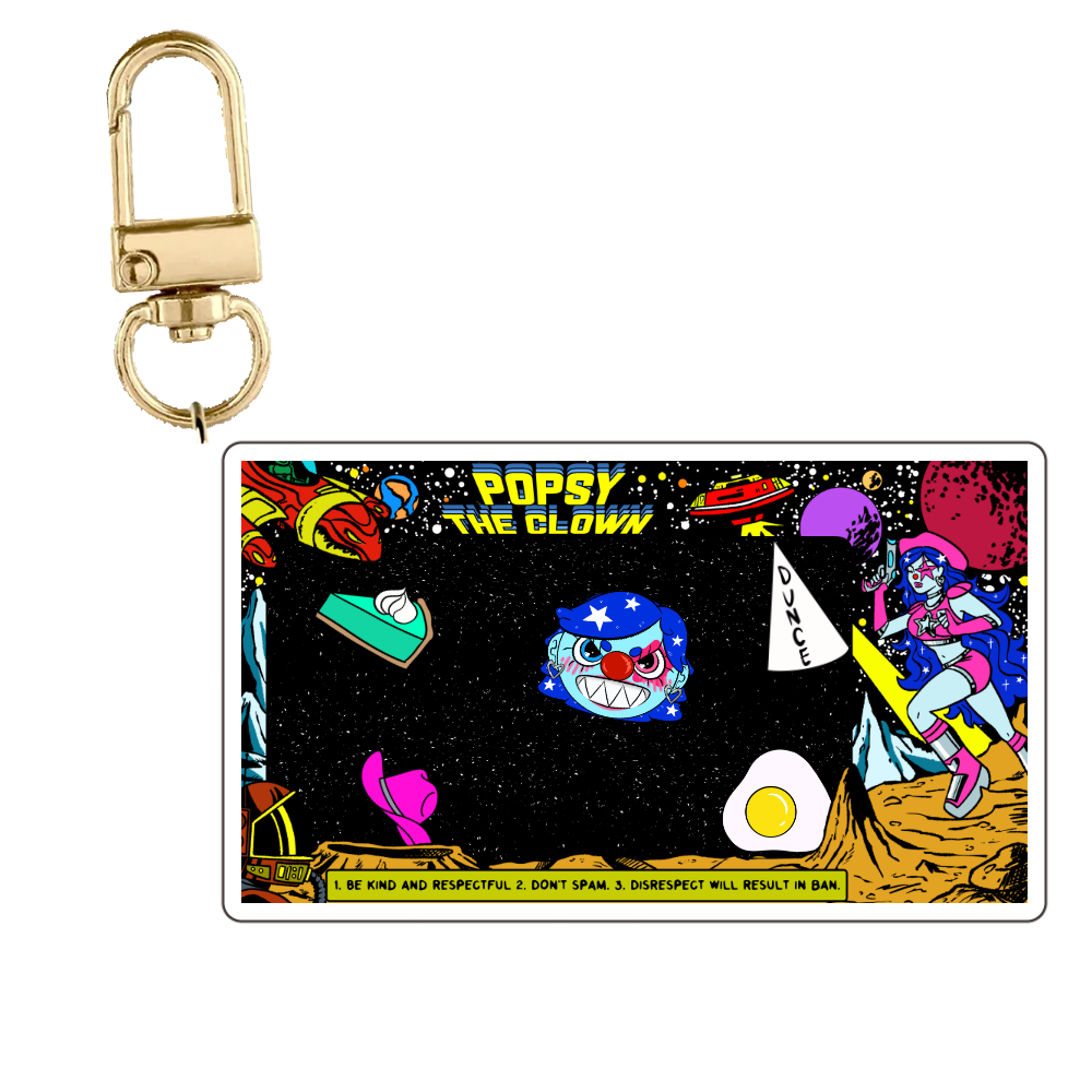 PopsyTheClown Shaker Keychain