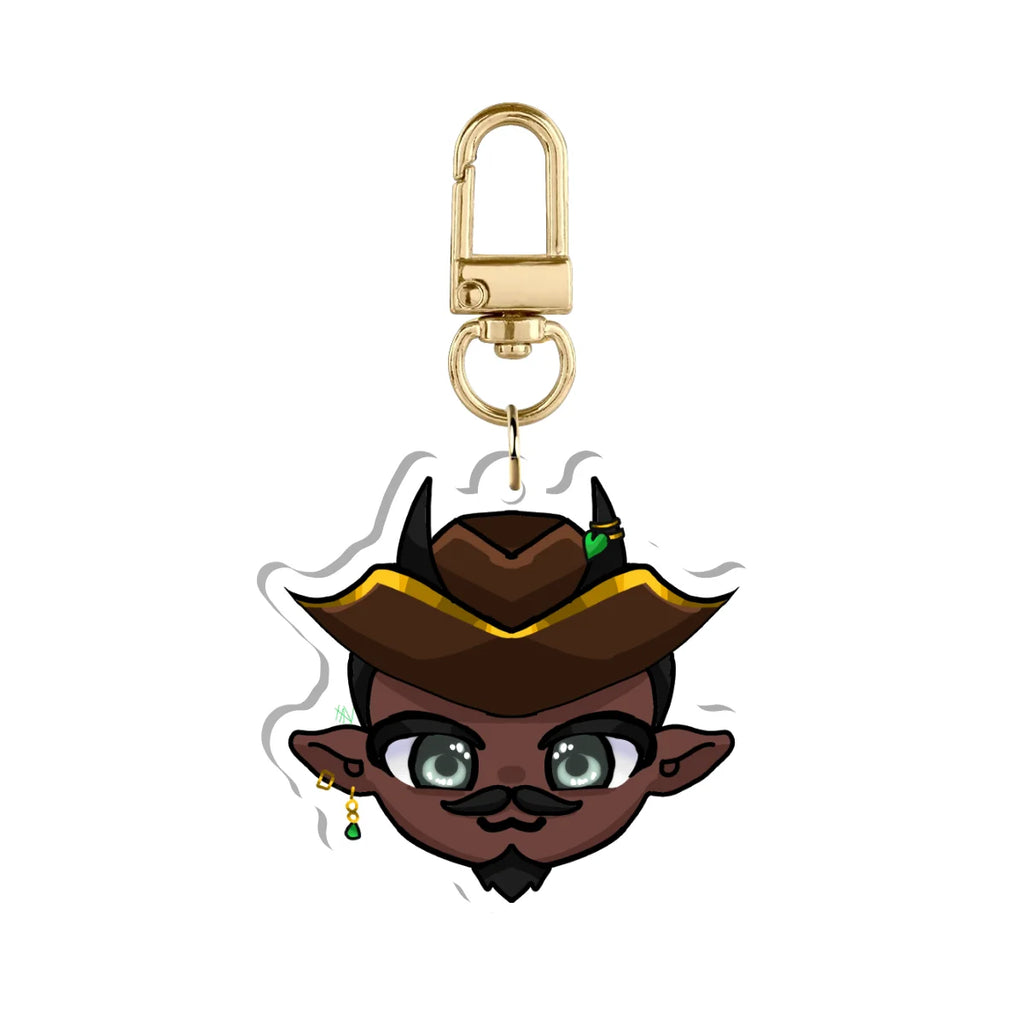 Captain Runthiel "Chibi Head" Keychain