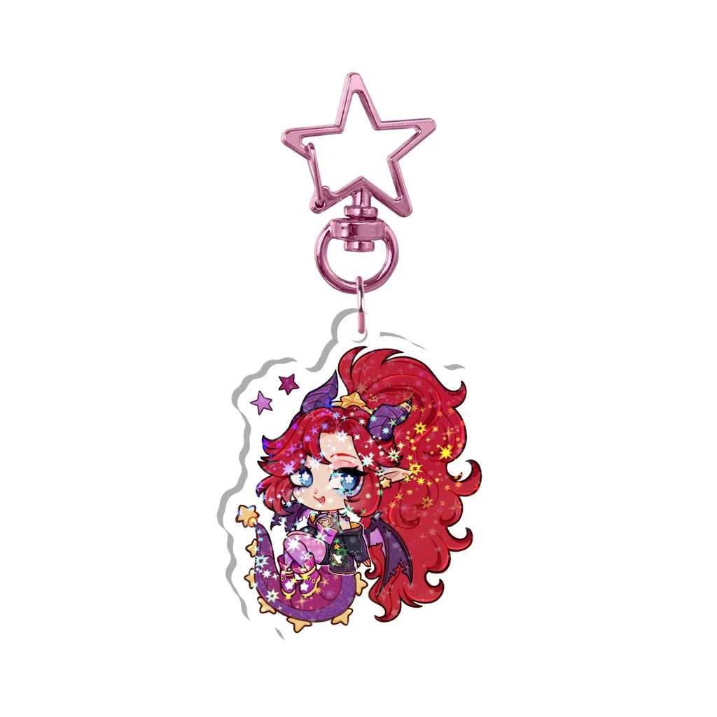 Starlaxia "Chibi" Front-Side Holographic Keychain