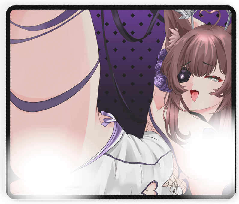 Canin Rose "Midnight Ribbons" Deskmat