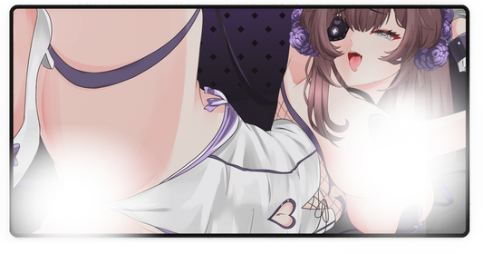 Canin Rose "Midnight Ribbons" Deskmat