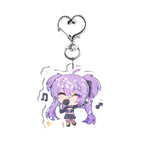 Ashdriel "Chibi Singing" Double-Sided Holographic Keychain