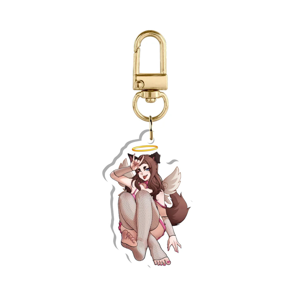 kittentay "Rock Out" Keychain