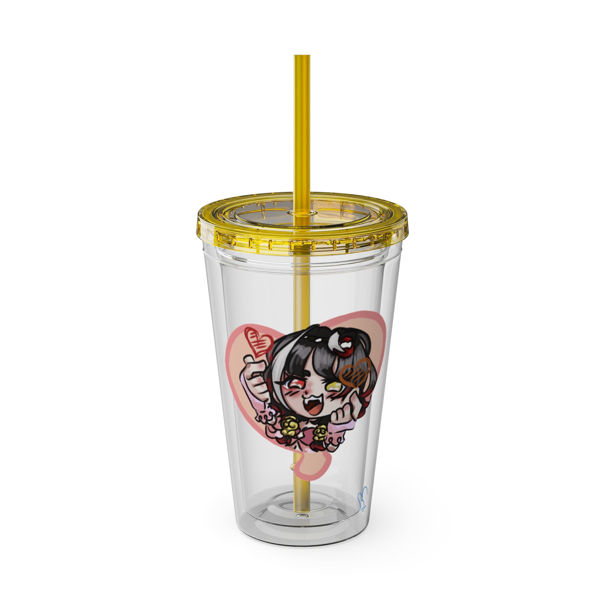 Vatsun Kabuki "Hearts~" Acrylic Tumbler