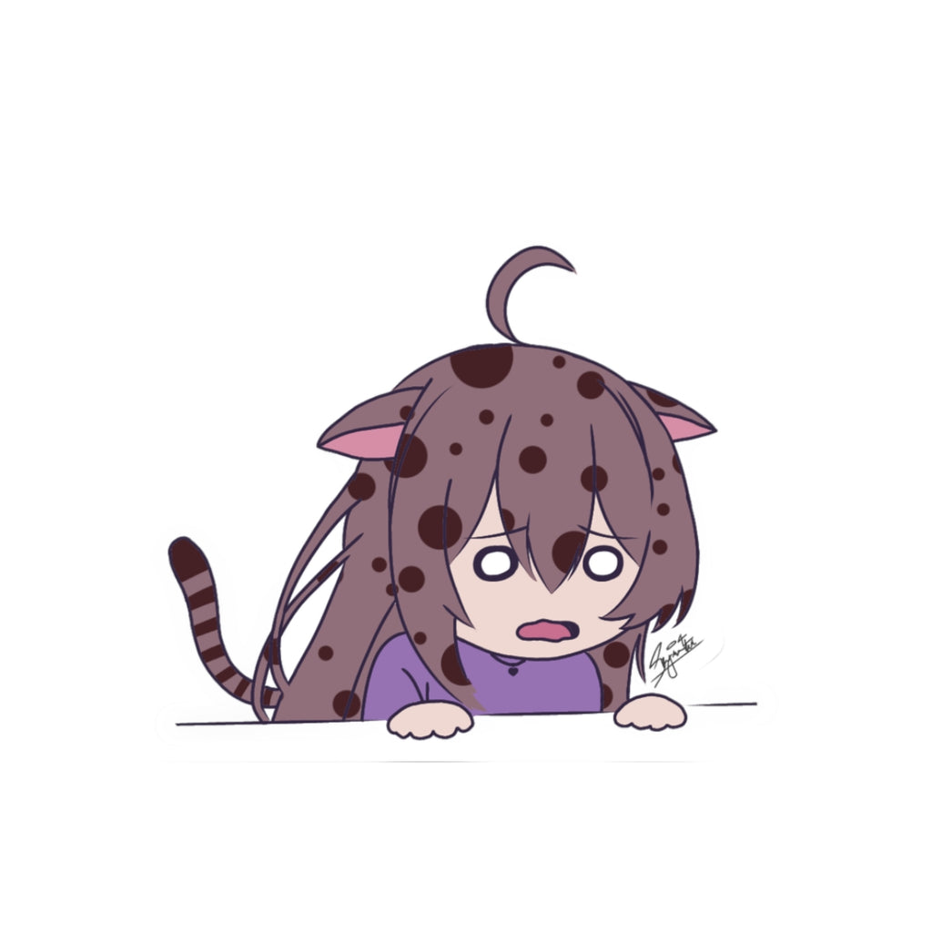 Stripy Luna "Anguish" Sticker