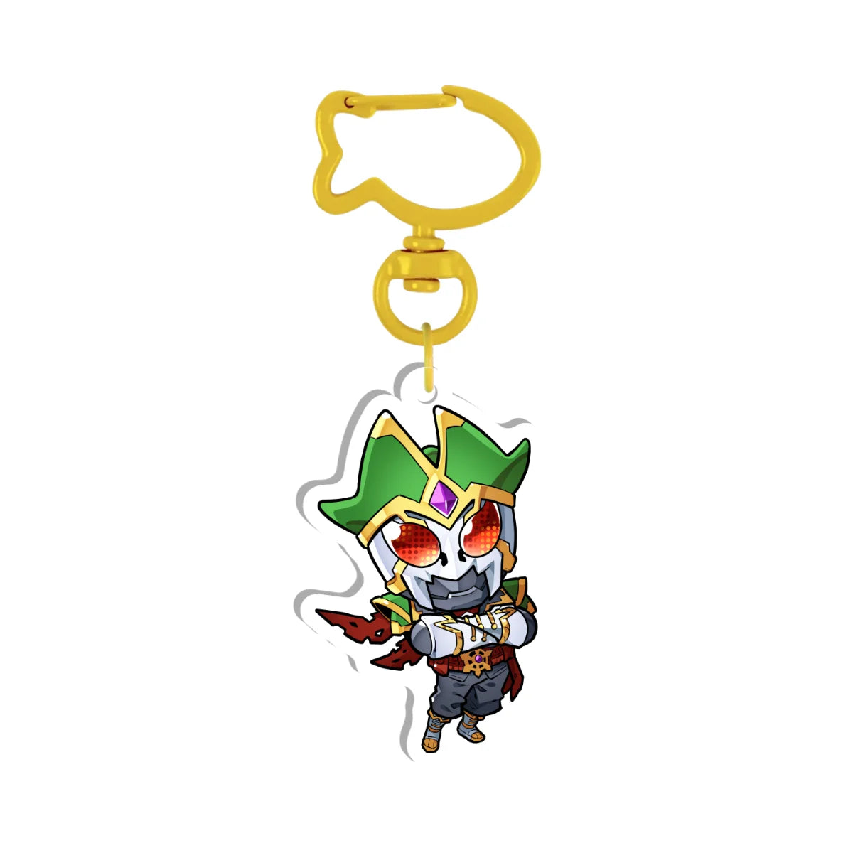 Masked Pirate Geist "Proud Pose" Keychain