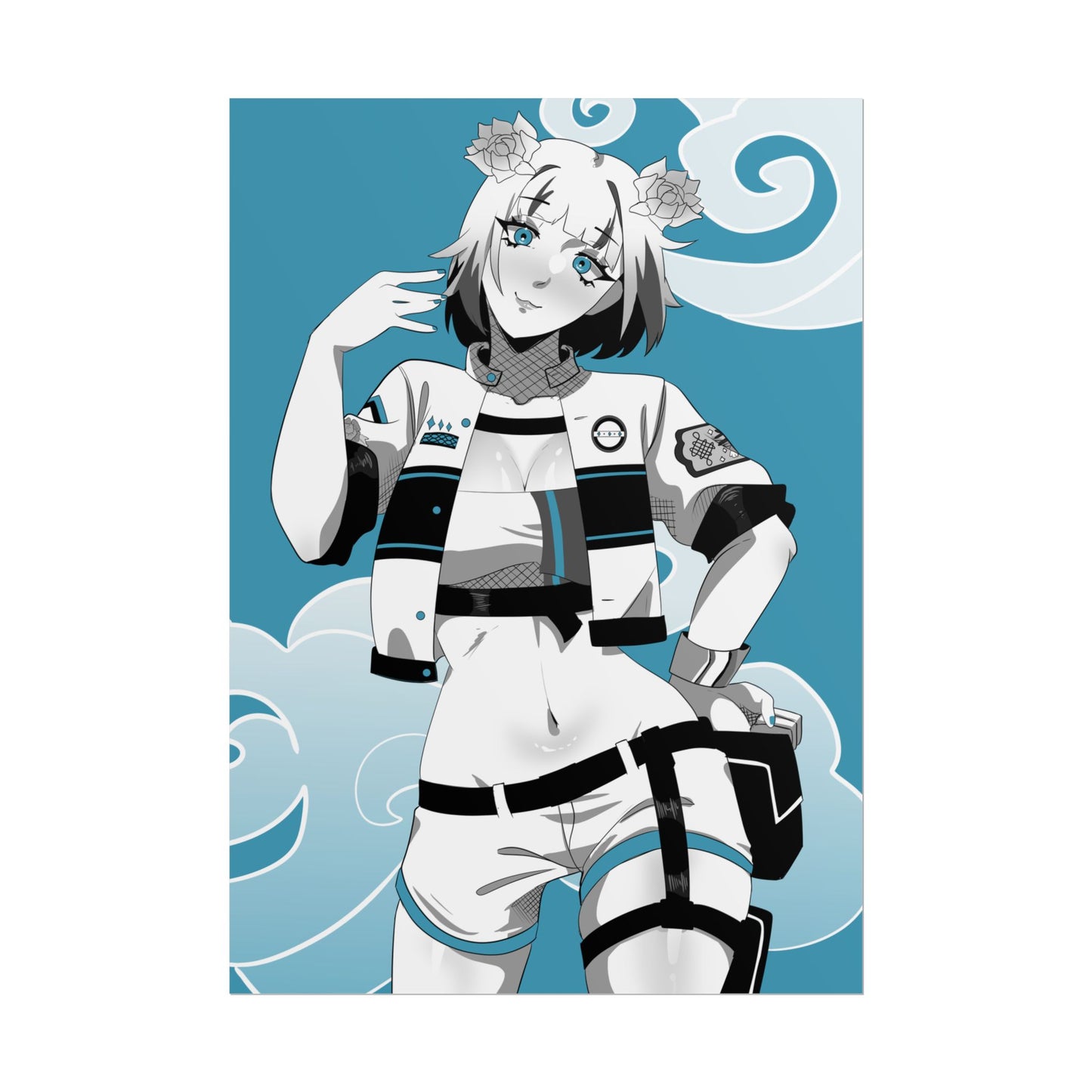 AshenMei Monochrome Poster